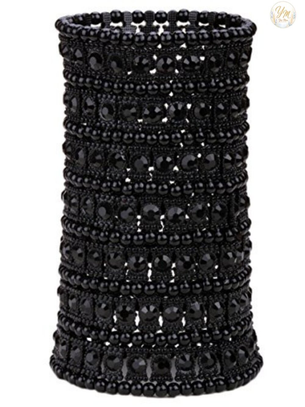 Multilayer Wide Stretch Cuff Bracelet Elastic Band Lead Nickel Free